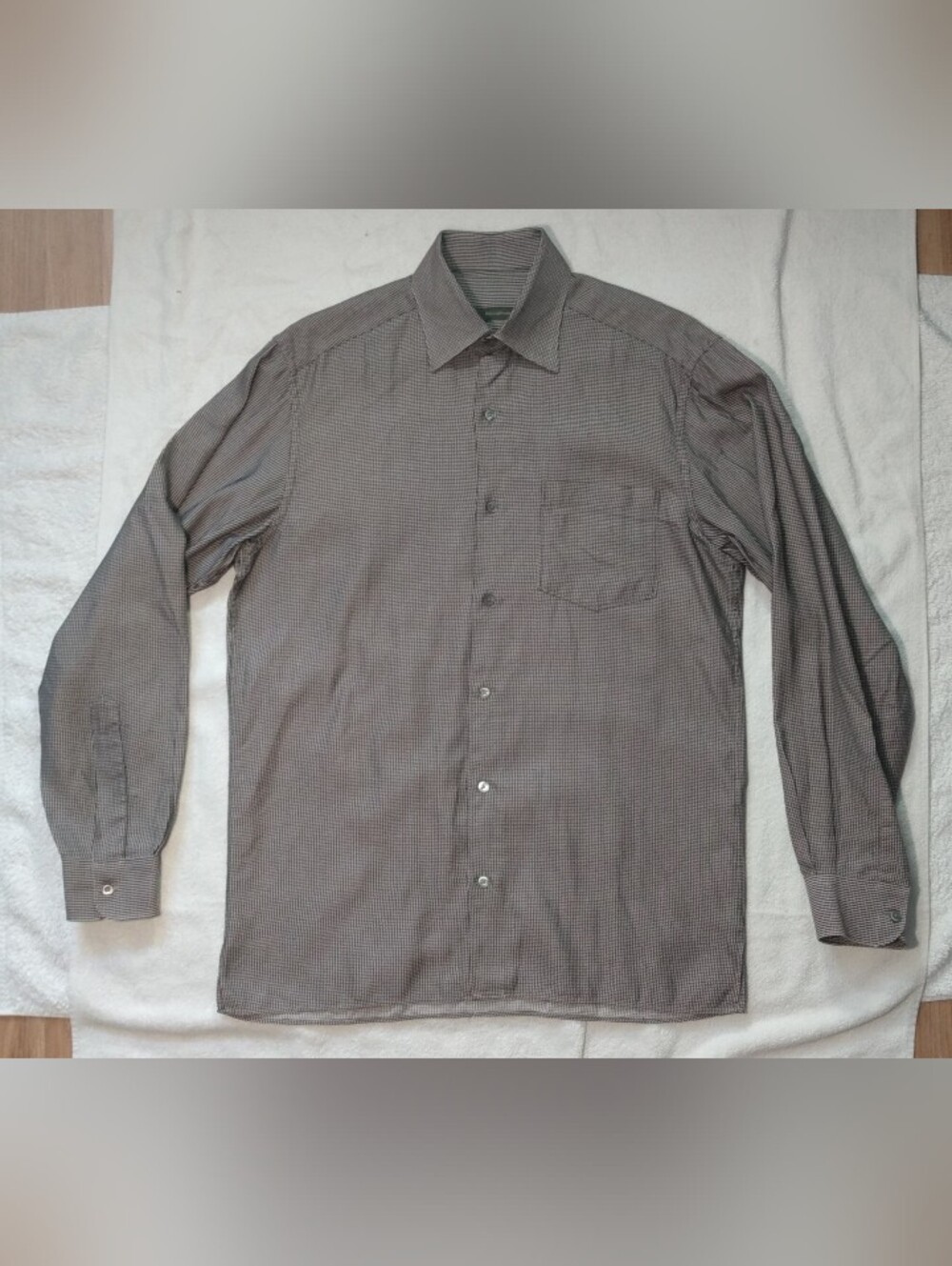 Ermenegildo Zegna Soft Light Summer Long Sleeve Oxford Button Up Dress Shirt - M